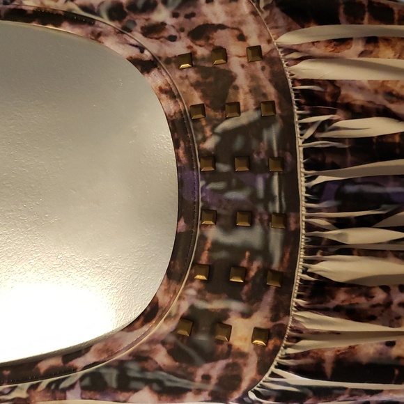 one world live and let live Summer Dress with Cut Out Sleeves Embellished Bodice - Picture 2 of 8